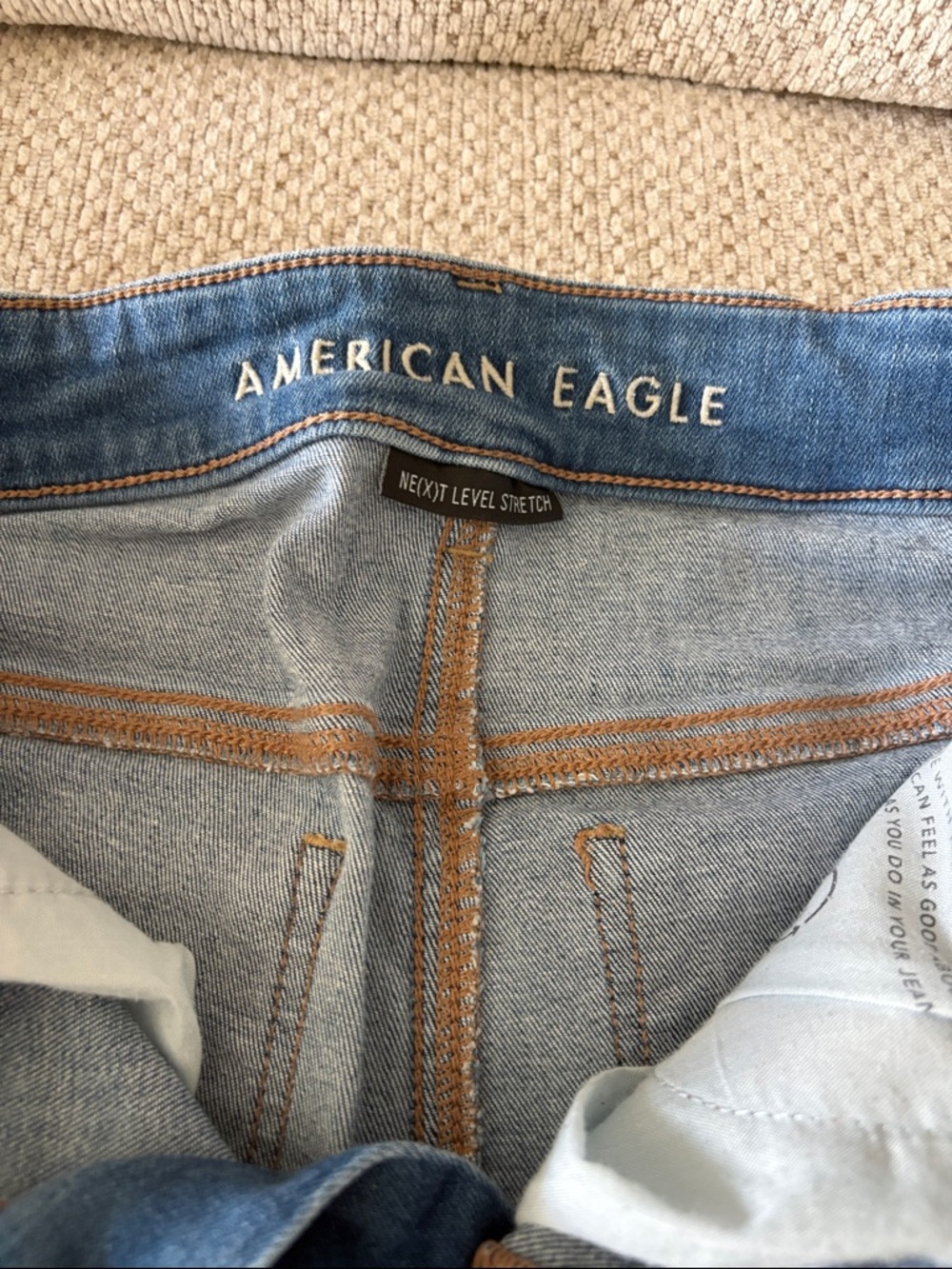 American Eagle Light Blue Stretch Jeans - Picture 2 of 6